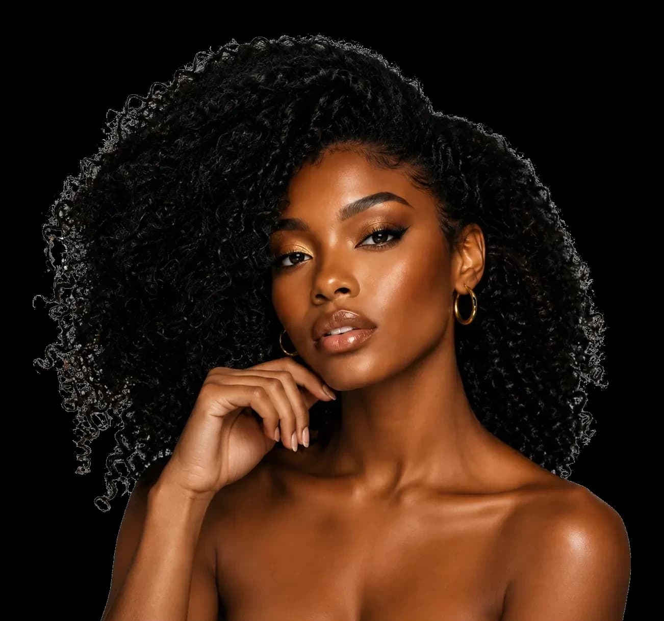 Model wearing the Golden Hour look
